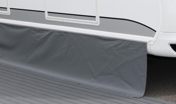 Bodenschürze Höhe 75 cm dunkelgrau 5 Meter