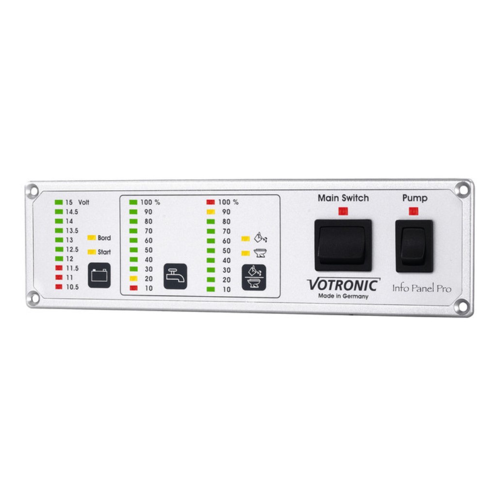 Votronic Info Panel Pro 12 Volt Anzeige Batterie, Wasserstand
