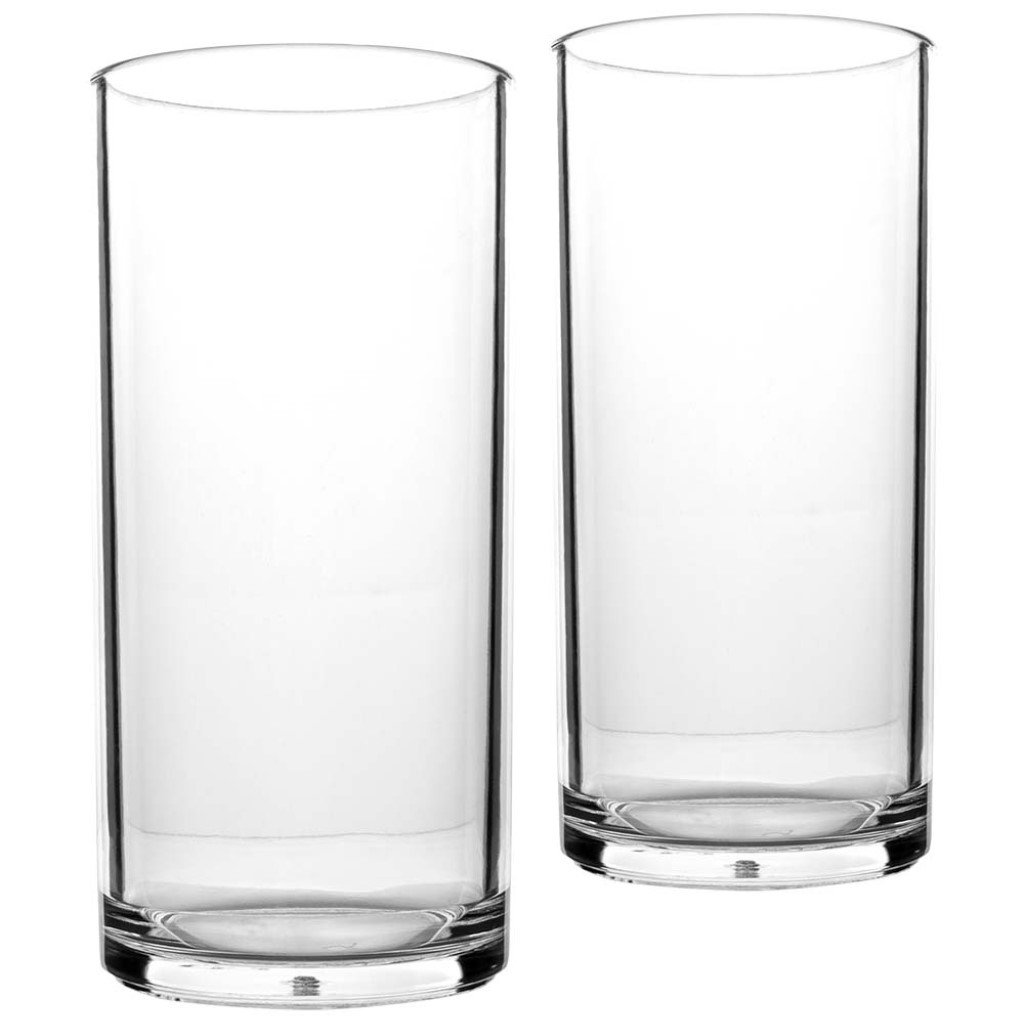 Camping Luxus Longdrinkgläser 2er Set 330 ml