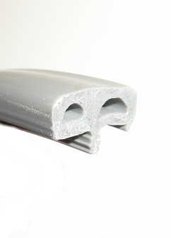 Umleimer gepolstert 15mm dunkelgrau 5m