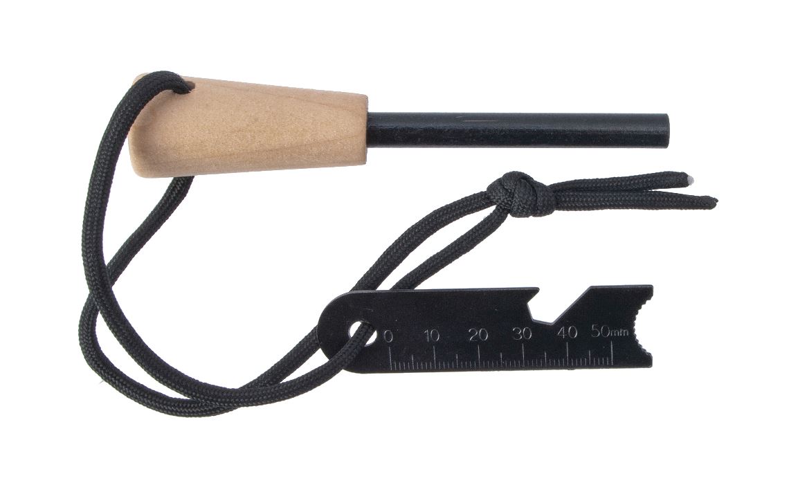 Zündstahl Feueranzünder mit Holzgriff Deluxe