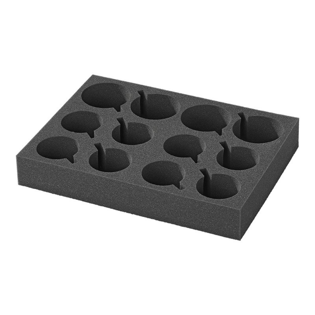 Tassenhalter Schaumstoff für 12 Tassen und Gläser