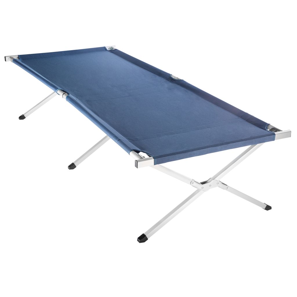 Feldbett Alu Silvi XL extralang 210 cm blau 