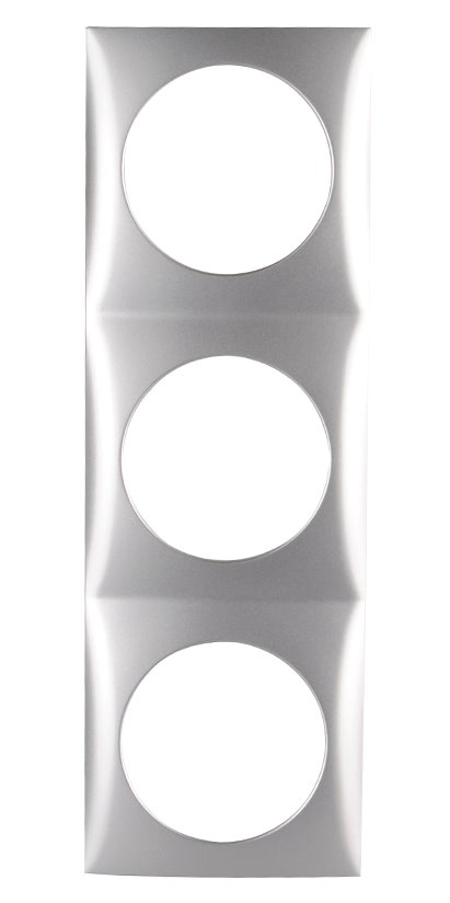 Berker Integro Flow Rahmen 3-fach chrom lackiert