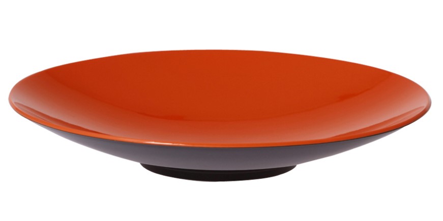 Gimex Melamin Pastateller Grey Line orange