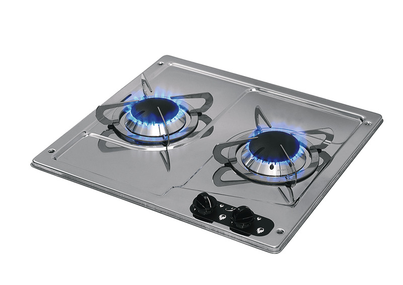 Can PC1322 Kocher 2-flammig Edelstahl 380x360 mm