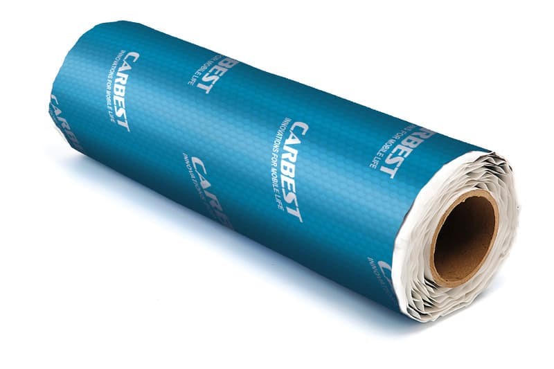 Schalldämm Isolations Alubutyl selbstklebend 2mm stark 100 x 50 cm