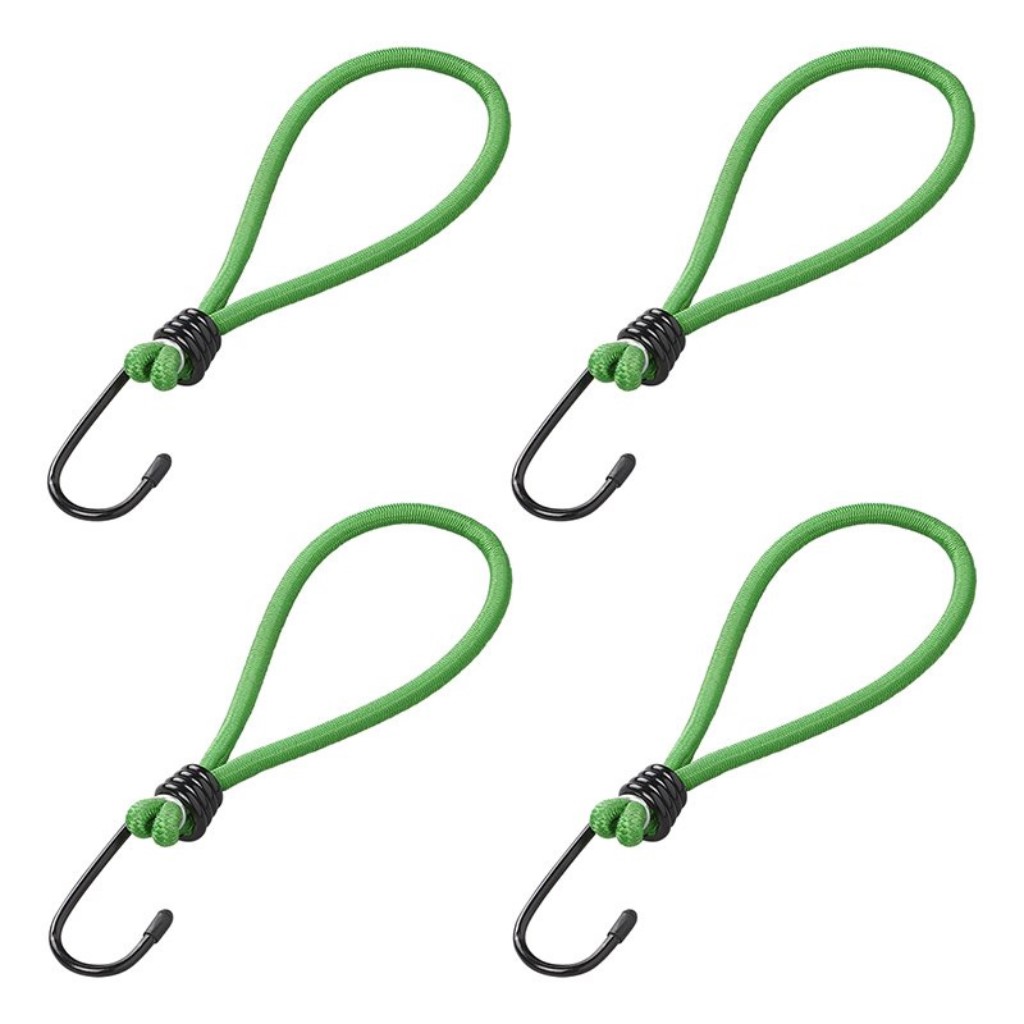 Pro Plus Metallhaken mit elastischer Schleife für Anhängernetz 4 Stück